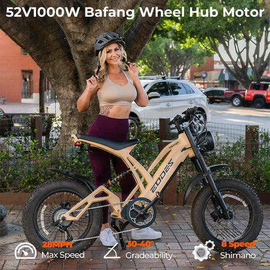 Off road adult electric bicycle 100000 52V 32 km/h range 120KM front shock absorber dual oil disc electric off-road bicycle